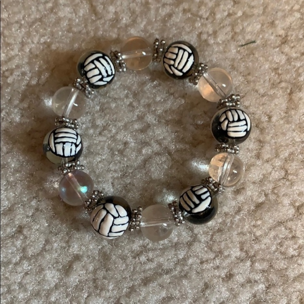 🏐 Volleyball beaded elastic Bracelet
